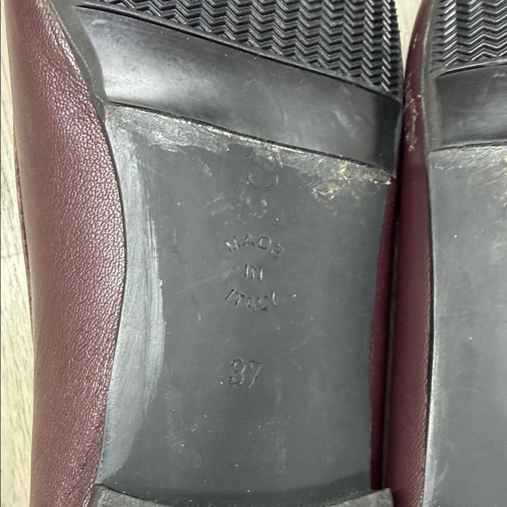 A. Soliani Maroon Ballet Flats Made In Italy - Picture 10 of 10